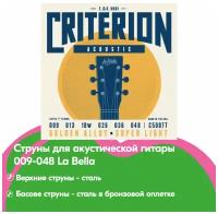 C500TT Criterion Комплект струн для акустической гитары 009-048 La Bella