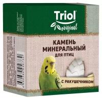 Камень минеральный Triol Original "Шишка" для птиц с ракушечником, 25г, 1 шт