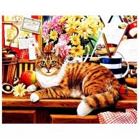 Hobbart Картина по номерам "Кот ученый" (HB4050021)