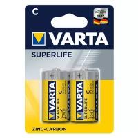 Батарейки Varta SUPERLIFE R14 C BL2 Heavy Duty 1.5V, 2 шт