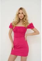 Платье сарафан DE'BORA ROSE, открытые плечи, размер М, розовый