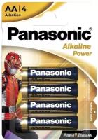 Батарейки Panasonic LR6REB/4BPR AA щелочные Alkaline power в блистере 4шт