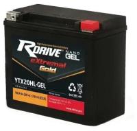 Аккумулятор RDrive EXtremal Gold NANO GEL 18Ач обратная полярность YTX20HL-GEL