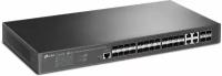 Коммутатор TP-LINK TL-SG3428XF JetStream на 20 гигабитных портов SFP, 4 SFP+ 10 Гбит/с и 4 комбинированных SFP/RJ45