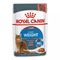 Влажный корм для кошек Royal Canin Light Weight, профилактика избыточного веса (кусочки в желе)