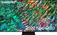 75" Телевизор Samsung QE75QN90BAU 2022 HDR, QLED, LED, Neo QLED, черный