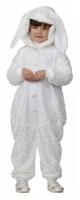 Карнавальный костюм кигуруми Зайчик, цвет белый плюш рост 116 см 9441170