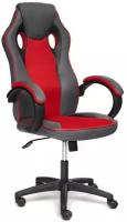 Кресло Tetchair RACER GT new, кож/зам/ткань, металлик/красный, 36/08