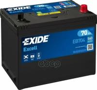 АКБ EXIDE Excell 12V 70Ah 540A 266x172x223 /-+/ EXIDE EB704