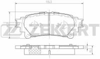 Колодки Торм Диск Задн ZEKKERT BS2972