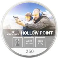 Пули пневматические Borner Hollow Point калибр 5,5 мм, вес 1,15 грамм, (250 шт)