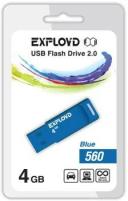 USB флэш-накопитель (EXPLOYD 4GB-560-синий)