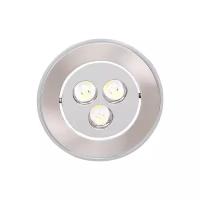 Светильник LED 3Вт 6400К Мат-Хром встраив HL673L Horoz 016-011-0003