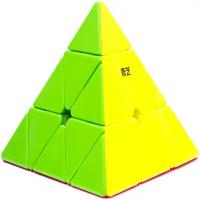 Головоломка Пирамидка Рубика QiYi MoFangGe Pyraminx QiMing v2 / Головоломка для подарка / Цветной пластик