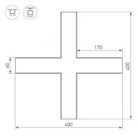 Arlight Крестовина SL-LINE-6070 (Arlight, Металл) 030143