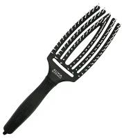 Щетка для волос Fingerbrush Care Iconic Nylon Bristles Black M