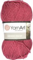 Пряжа YarnArt Merino Bulky 50%шерсть 50%акрил 100г/280м: 570 винный 1 шт