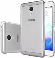 Силиконовый чехол Nillkin Nature Series TPU case для Meizu M3 Note темно-прозрачный