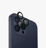 Защитное стекло Uniq Optix Camera Lens protector Aluminium (3 шт.) 0.25 мм для камеры iPhone 15 Pro Dark Blue