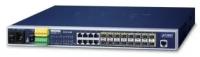 PLANET 16-Port 100/1000Base-X SFP + 8-Port 10/100/1000Base-T L2/L4 Managed Metro Ethernet Switch (AC+2 DC, DIDO)