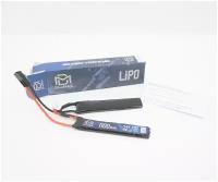 АКБ BlueMAX 7.4V Lipo 1100mAh 20C nunchuck 2х(5.2x21x102) AUG, G36, М-серия цевье, MP40