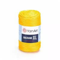 Пряжа для вязания YarnArt 'Macrame XL' 250гр 130м (100% полиэстер) (142 желтый), 4 мотка