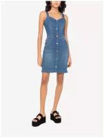 Платье (джинсовое) для женщин, LOVE MOSCHINO, модель: WVJ4180S3806804W, цвет: голубой, размер: 38