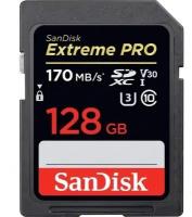 Карта памяти MicroSD 128GB SanDisk Class 10 Extreme Pro A2 V30 UHS-I U3 (200 Mb/s) +SD адаптер