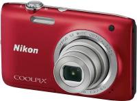 Фотоаппарат Nikon Coolpix S2800,красный