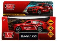 Машина металл BMW X6 спорт длина 12 см, двери, багаж, инер