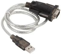 Orient переходник Кабель-адаптер USS-101N, USB Am to RS232 DB9M chipset Prolific PL2303HXD, 0.8м, крепеж разъема - винты, с поддержкой Win8 8,1