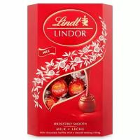 Конфеты Lindt Lindor из молочного шоколада с тающей начинкой / Milk Pralines 200гр (Италия)