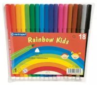 Фломастеры Centropen "Rainbow Kids", 18 цветов, ПВХ уп