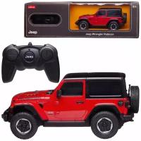 Машинка на радиоуправлении Rastar Jeep Wrangler Rubicon (арт.79500-R), 1:24(17см), красная