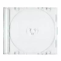 Коробка футляр на 1 CD/DVD диск Slim (прозрачная)