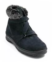 Обувь ортомода ортопедическая малосложная на утепленной подкладке женская (ботинки шерсть) арт.82411-H-927 т. синий р.39