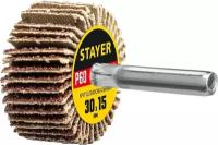 STAYER d 30 x 15 мм, P60, на шпильке d 6 мм, Круг шлифовальный лепестковый (36606-060)