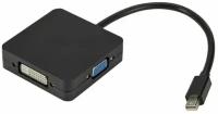 3 в 1 переходник для порта дисплея Thunderbolt Mini DP-HDMI DVI VGA