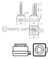 PHILIPS 85415VIC1 Лампа PHILIPS ксеноновая D1S P32D-2 35W