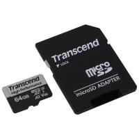 Карта памяти Transcend 64GB UHS-I U3 A2 microSD microSD w/ adapter