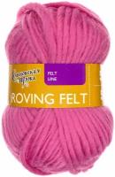 Пряжа Roving felt (Валя) 100% шерсть 50м/50гр (158 флокс)