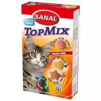 Добавка в корм SANAL TopMix с говядиной, курицей и лососем для кошек и котят