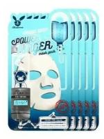 Elizavecca Power Ringer Mask Pack Aqua Deep Увлажняющая маска для лица с гиалуроновой кислотой, 5шт