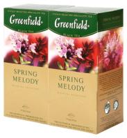 Чай черный Greenfield Spring Melody в пакетиках, чабрец, мята, 25 пак., 2 уп