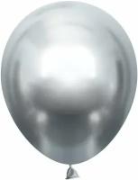 Шар (5''/13 см) Серебро, хром, 50 шт