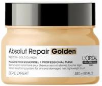 Маска с золотой текстурой для восстановления поврежденных волос ABSOLUT REPAIR Golden 250 мл