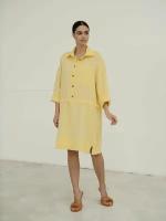 Платье женское летнее Модный дом Виктории Тишиной, Меди желтое, размер L (50-52)