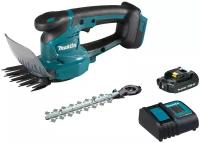 Аккумуляторные ножницы для травы MAKITA DUM111SYX, LXT 18В,нож для травы 11см,нож для кустар.20см,BL1815N,DC18SD