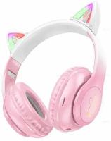 Наушники Bluetooth Кошачьи ушки Hoco W42 Cat ear Cherry Blossom