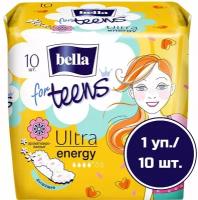 Bella прокладки for teens ultra energy deo fresh, 4.5 капли, 10 шт